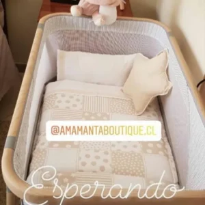 SET CUNA COLECHO PIQUE PASTEL