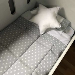 SET CUNA COLECHO GRIS ESTRELLA