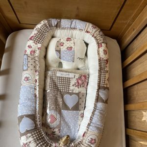 PACK AMOR: NIDO + SACO DE BEBE + MANTITA + ELEFANTE