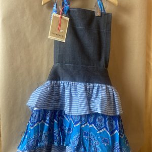 DELANTAL NIÑA VUELOS  COLOR AZUL