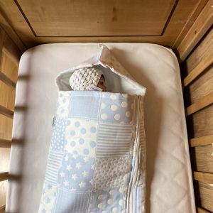 SACO DE BEBE  PIQUÉ CELESTE PREMIUM 100% ALGODON